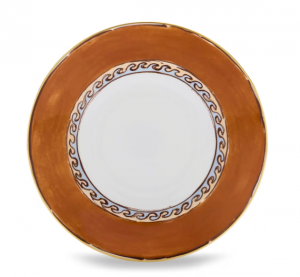 Ginori Il Viaggio Di Nettuno Soup Plate- Brown + Light Blue - 9.6"